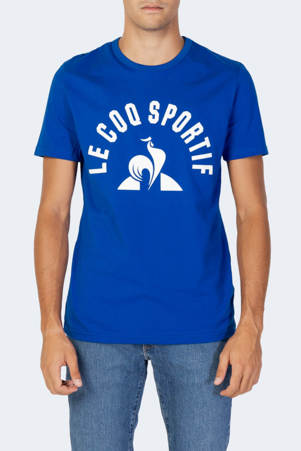 T-shirt LE COQ SPORTIF LOGO MONOCOLORE Blu - Foto 1