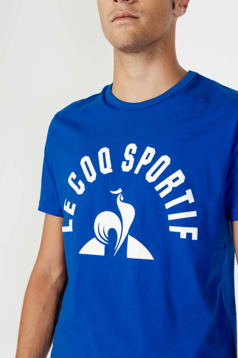 T-shirt LE COQ SPORTIF LOGO MONOCOLORE Blu - Foto 2