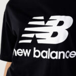 T-shirt New Balance NB ESSENTIALS STACKED LOGO TEE Nero - Foto 2