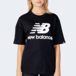 T-shirt New Balance NB ESSENTIALS STACKED LOGO TEE Nero - Foto 4