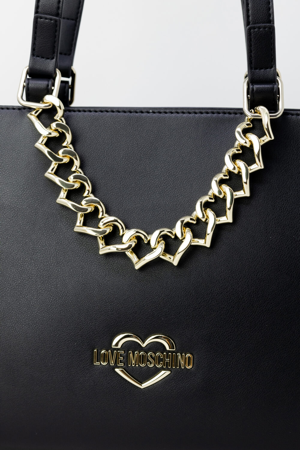 Borsa Love Moschino LOGO GOLD Nero - Foto 2