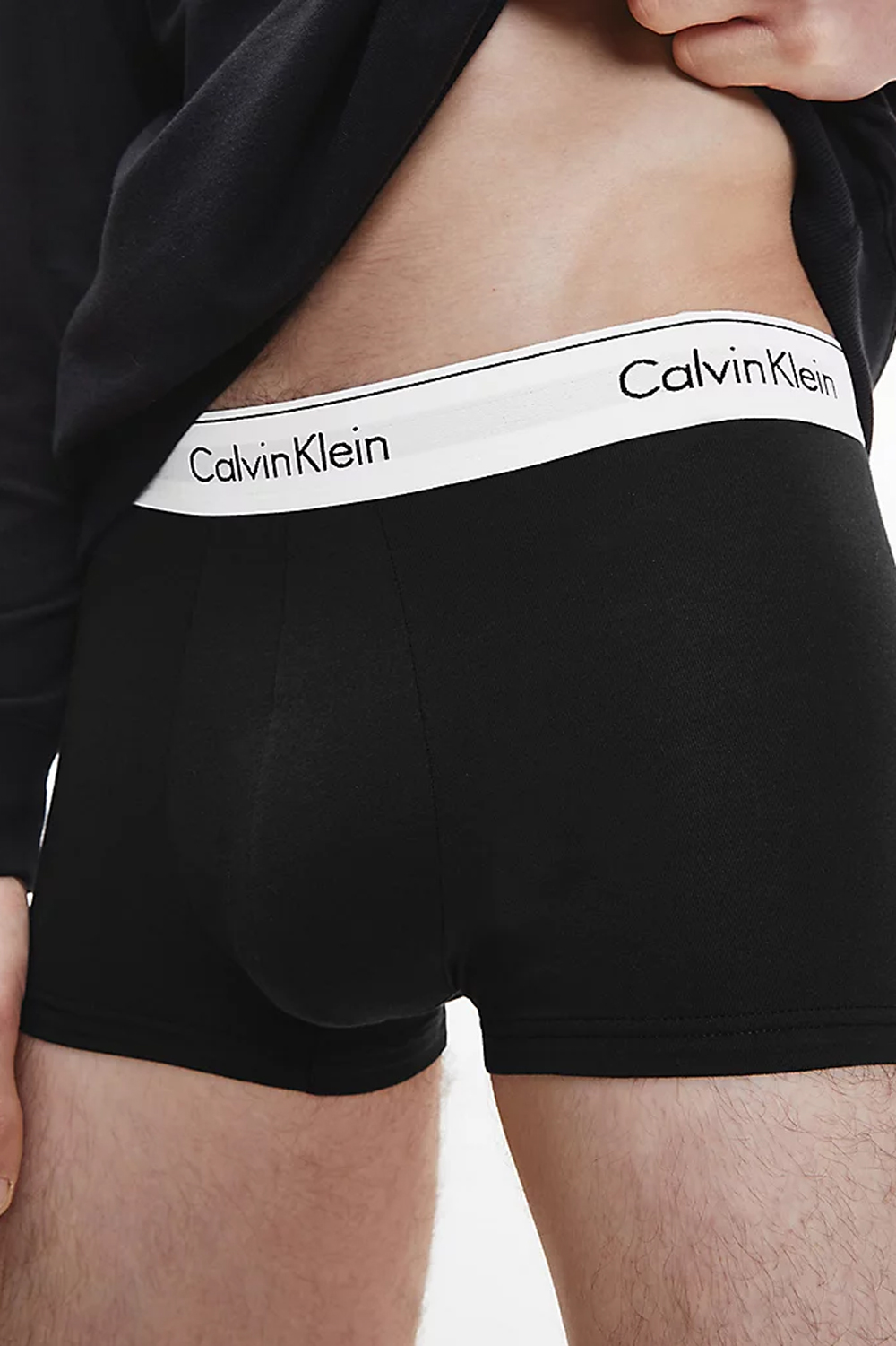 Boxer Calvin Klein Underwear TRUNK 3PK BLACK Nero - Foto 3