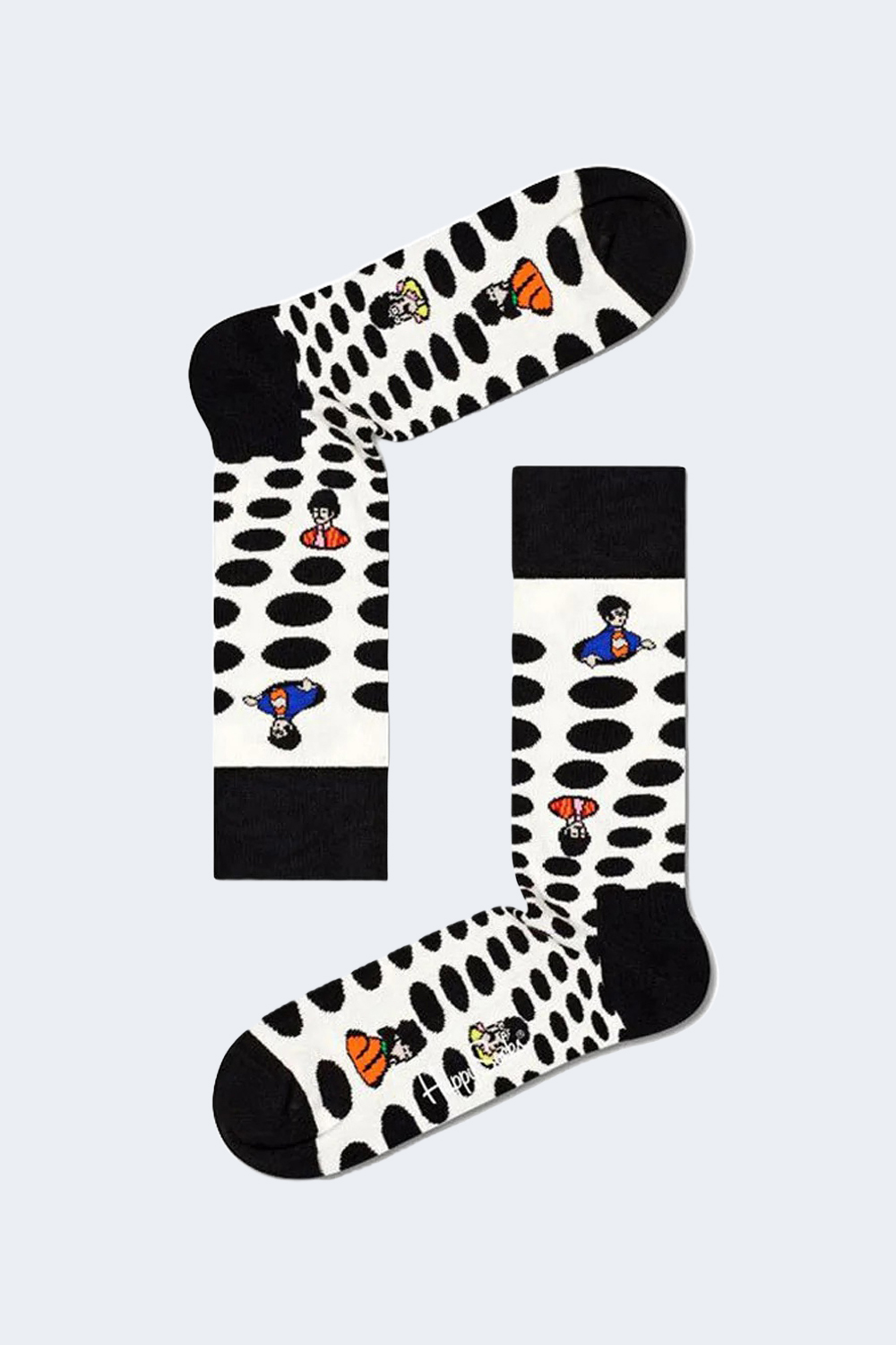 Calzini Lunghi Happy Socks BEATLES DOTS SOCK Nero - Foto 1