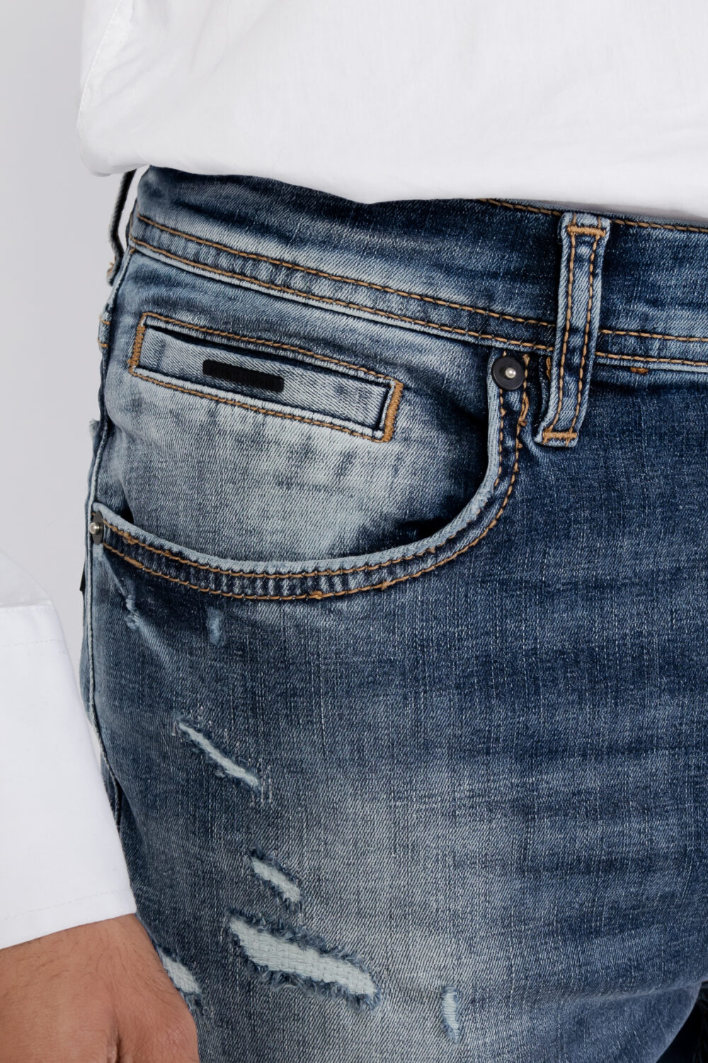 Jeans skinny Antony Morato CROPPED KARL Blue Denim - Foto 3