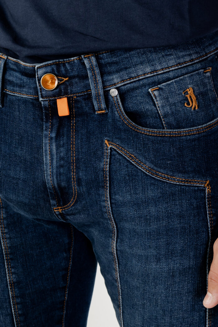 Jeans slim Jeckerson 5 POCKETS PATCH SLIM Denim scuro – 99611