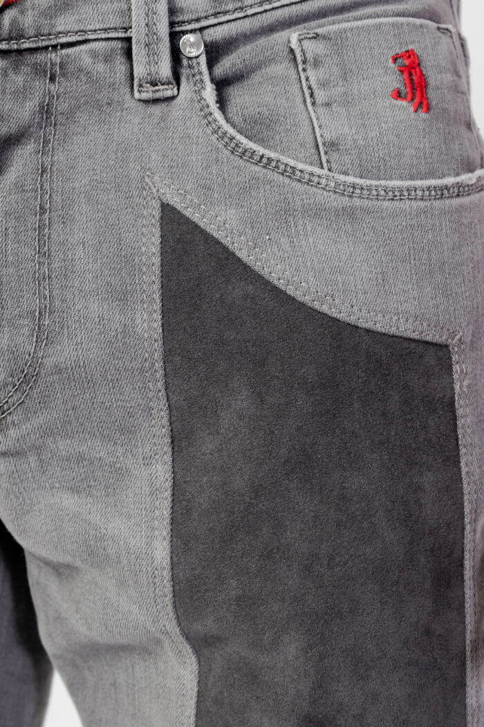 Jeans slim Jeckerson 5 POCKETS PATCH SLIM Grigio – 99610