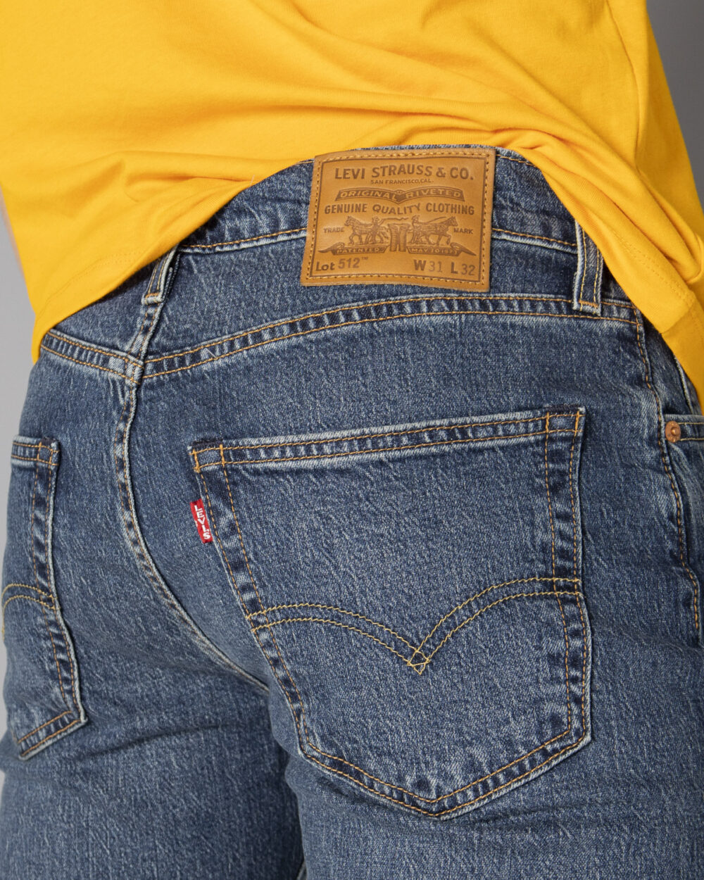 Jeans slim Levi's® 512 SLIM TAPER Denim scuro - Foto 5