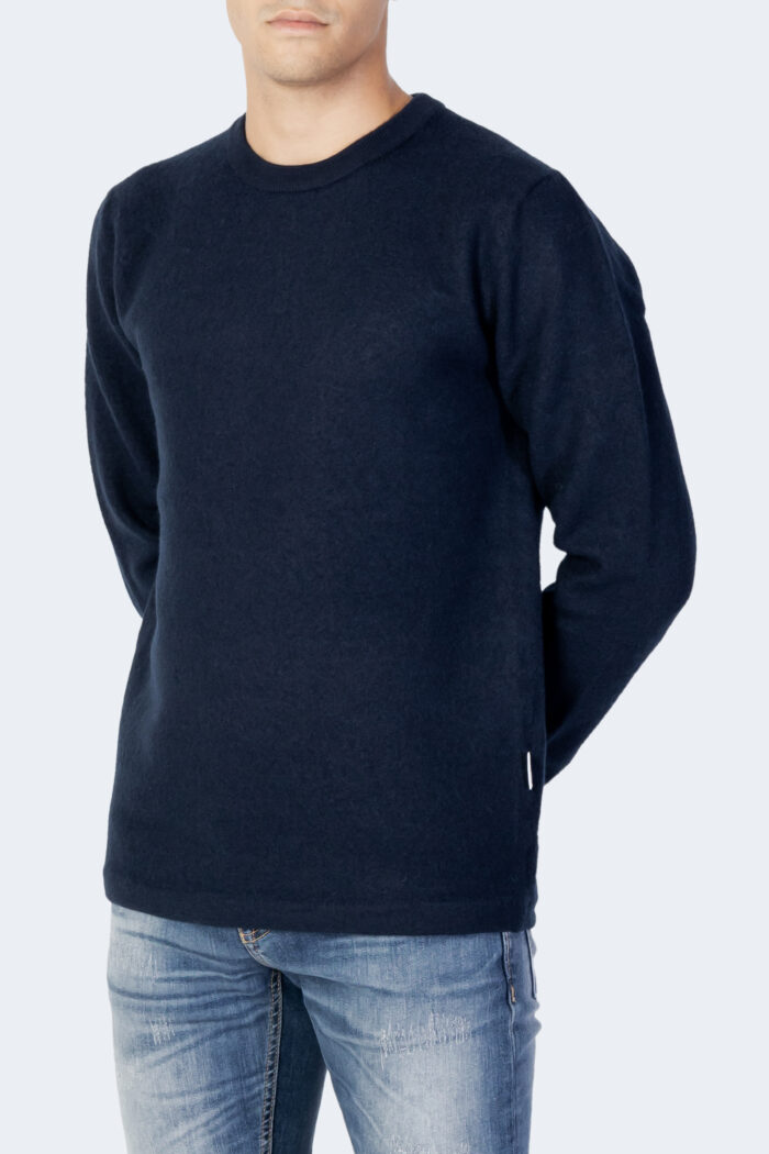 Maglia Selected SLHBELO LS KNIT CREW NECK W Blue scuro – 91315