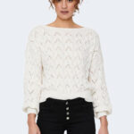 Maglione Only BRYNN LIFE STRUCTURE L/S PUL KNT NOOS Bianco - Foto 1