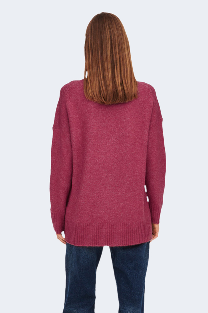 Maglione Only ONLNANJING L/S PULLOVER KNT NOOS Magenta - Foto 2
