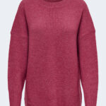 Maglione Only ONLNANJING L/S PULLOVER KNT NOOS Magenta - Foto 3