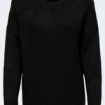 Maglione Only ONLNANJING L/S PULLOVER KNT NOOS Nero - Foto 3