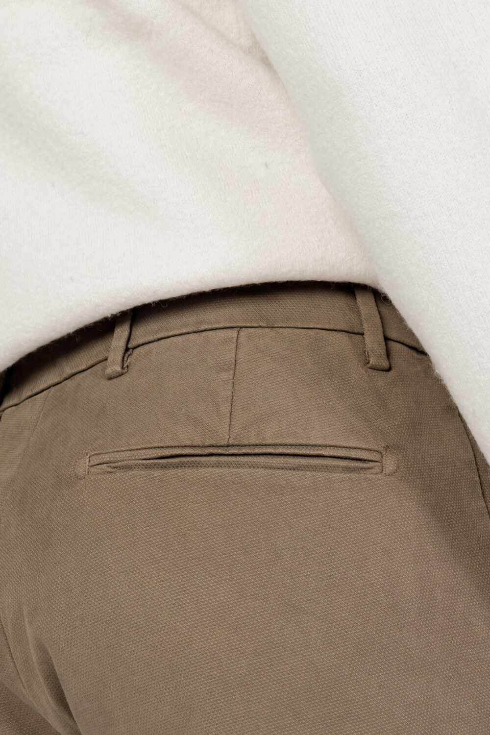 Pantaloni slim Borghese TINTA UNITA AR02 Beige scuro - Foto 4