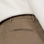 Pantaloni slim Borghese TINTA UNITA AR02 Beige scuro - Foto 4
