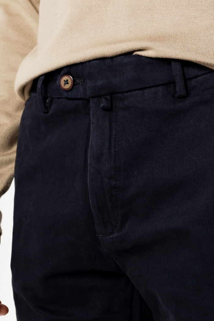 Pantaloni slim Borghese TWILL Blu – 99614