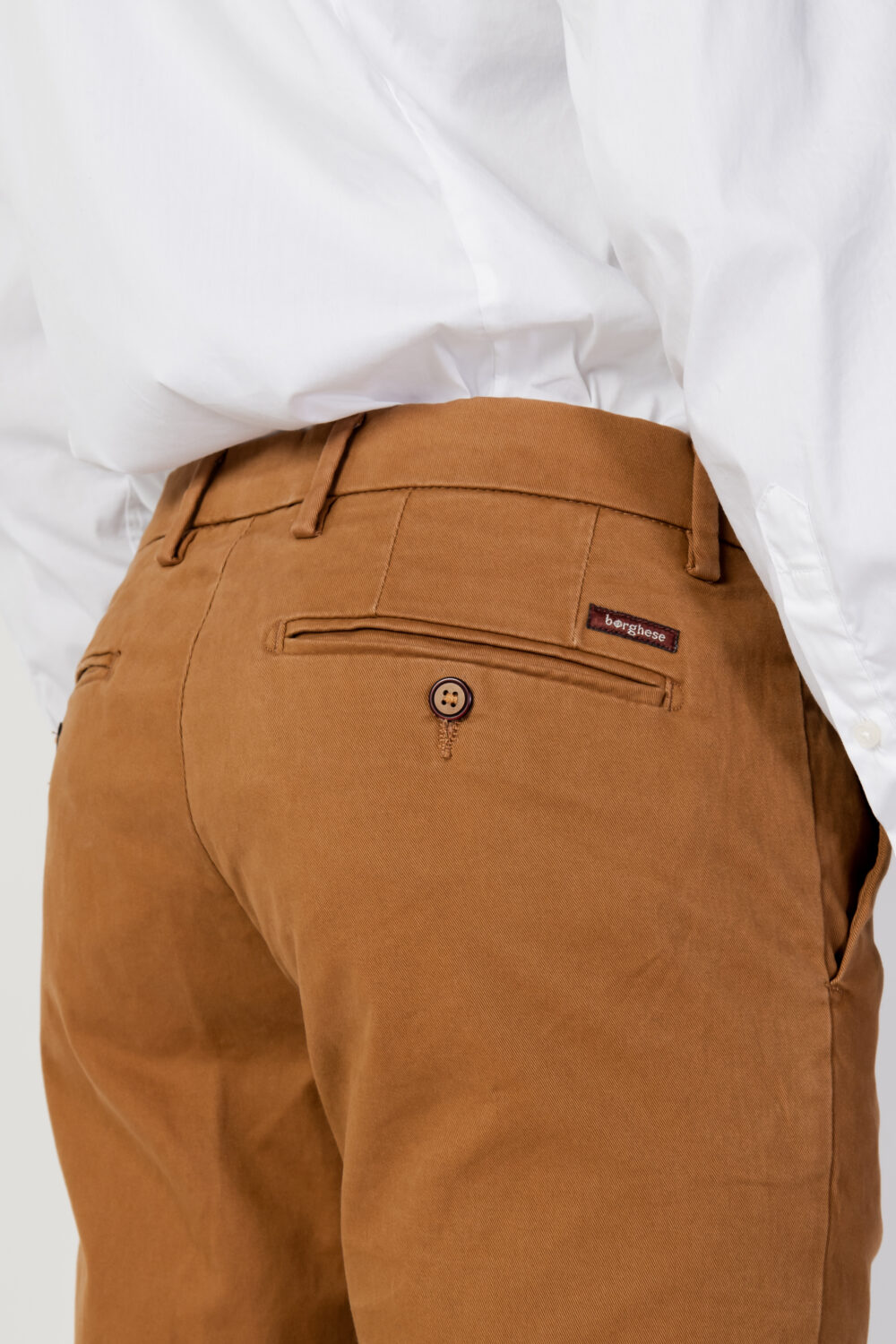 Pantaloni slim Borghese TWILL Arancione - Foto 5