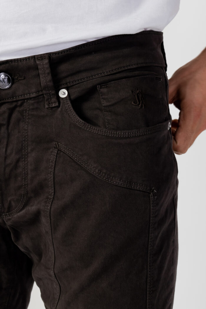 Pantaloni slim Jeckerson 5 POCKETS PATCH SLIM Marrone – 99608
