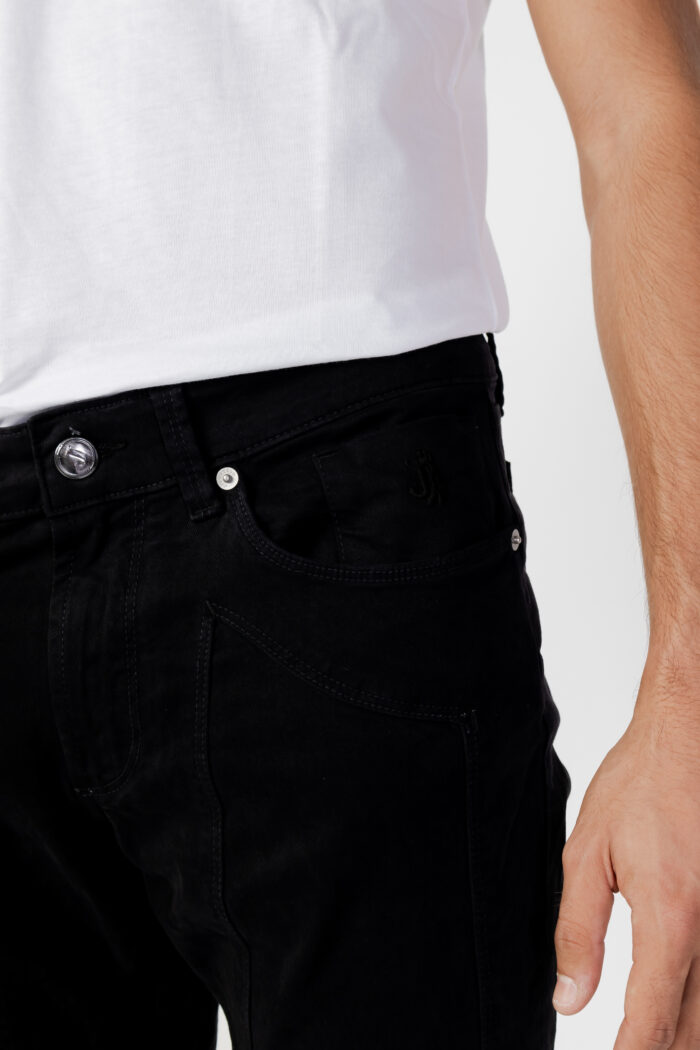 Pantaloni slim Jeckerson 5 POCKETS PATCH SLIM Nero – 99608