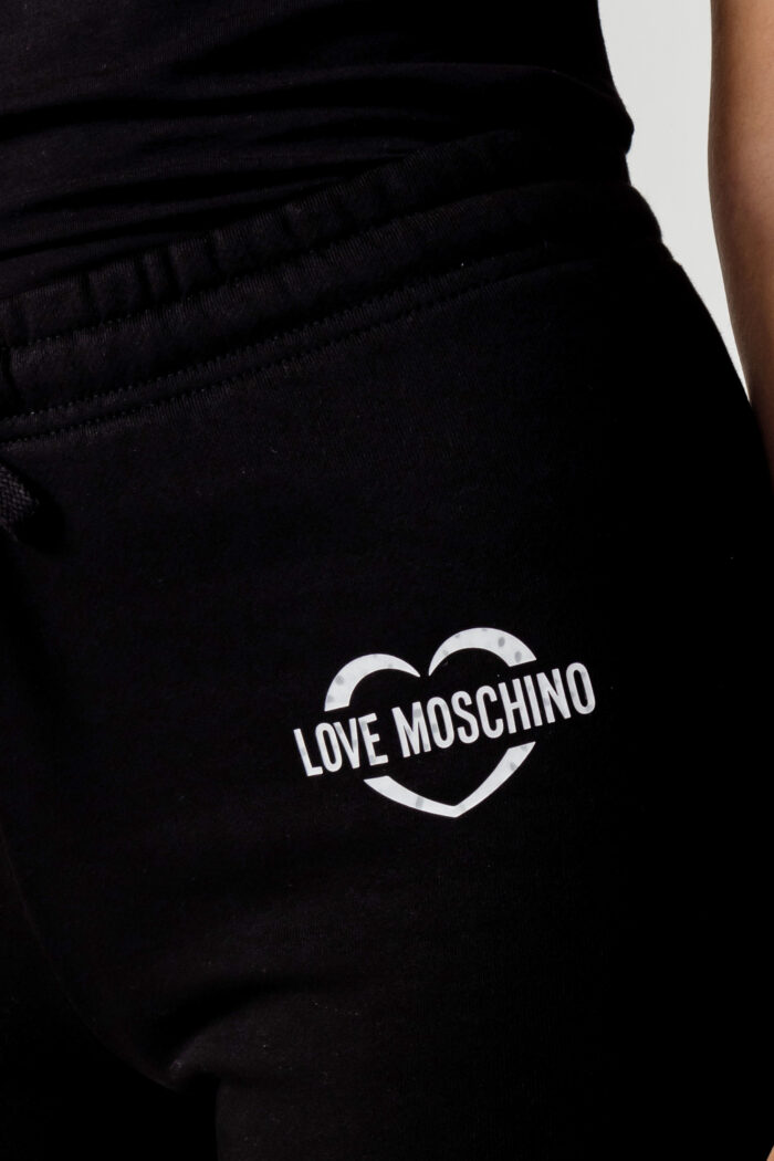 Pantaloni sportivi Love Moschino TINTA UNITA LOGO Nero – 99187