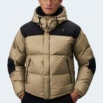 Piumino Blauer. EMERSON TWO-TONE DOWN JACKET WITH CONCEALED HOOD Beige - Foto 1
