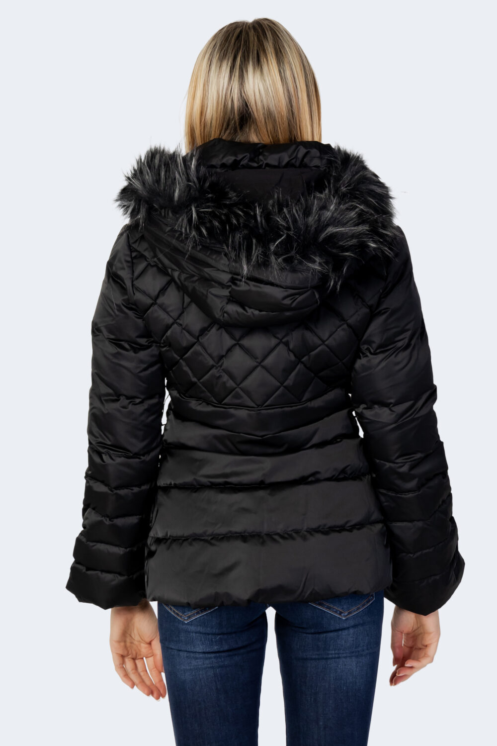 Piumino Guess LAURIE DOWN JACKET Nero - Foto 4