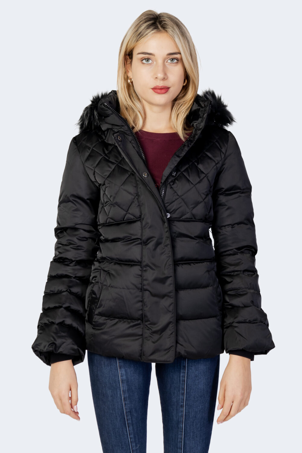 Piumino Guess LAURIE DOWN JACKET Nero - Foto 5