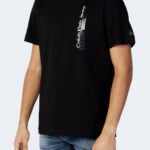 T-shirt Calvin Klein Jeans INSTITUTIONAL SHINE Nero - Foto 1