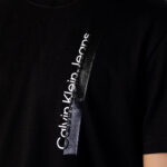 T-shirt Calvin Klein Jeans INSTITUTIONAL SHINE Nero - Foto 2