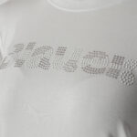 T-shirt manica lunga Blauer. SCRITTA IN STRASS Bianco - Foto 2