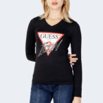 T-shirt manica lunga Guess LS VN ICON TEE Nero - Foto 1