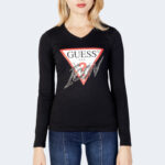 T-shirt manica lunga Guess LS VN ICON TEE Nero - Foto 4