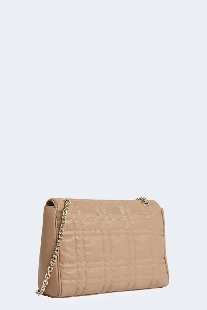 Borsa Calvin Klein RE-LOCK QUILT SHOULDER BAG LG Beige scuro – 90709