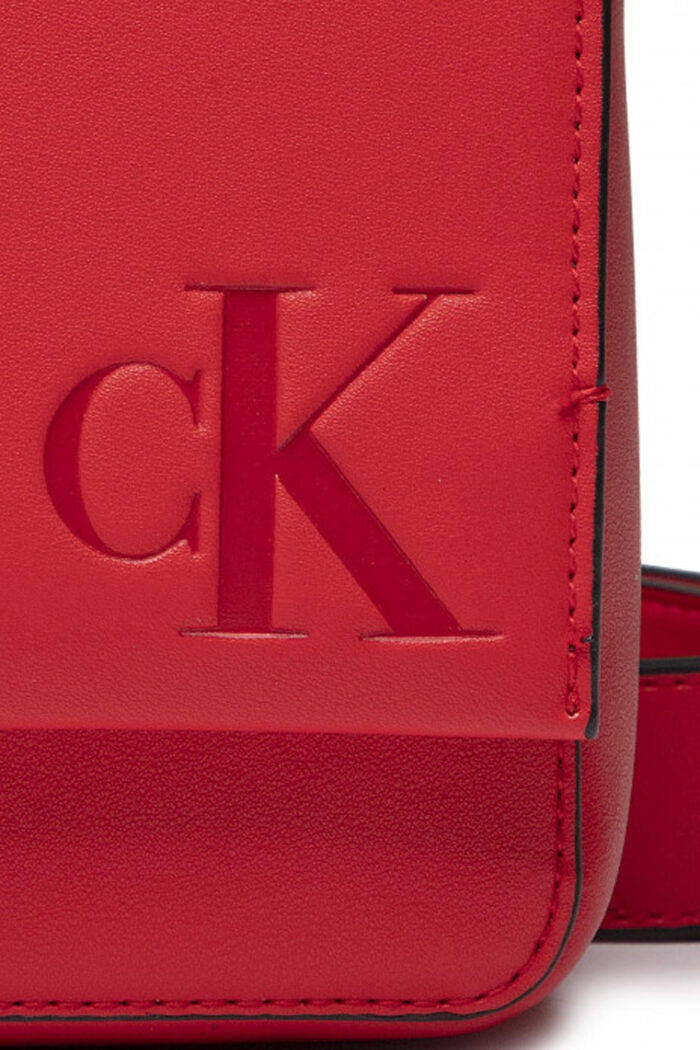 Borsa Calvin Klein SCULPTED BOXY TOP HANDLE20 MONO Rosso – 97881