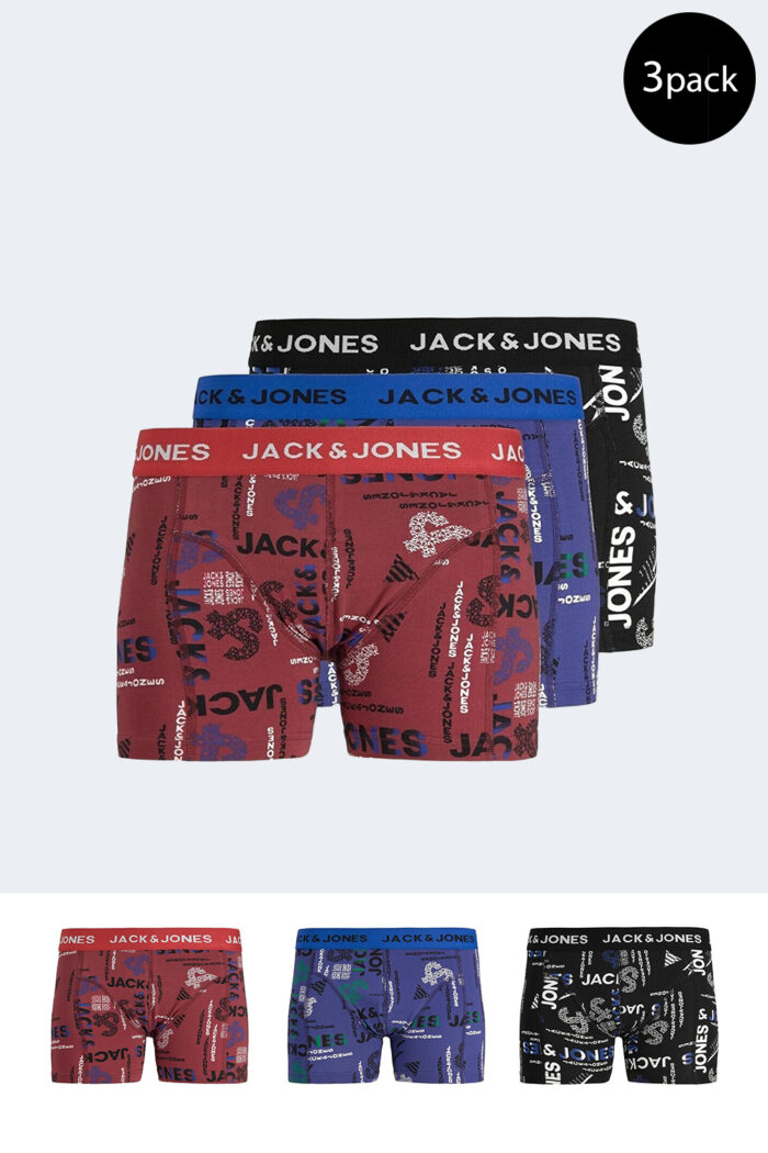 Boxer Jack Jones JACMOIZ LOGO TRUNK 3 PACK Rosso – 91114