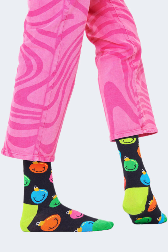 Calzini Happy Socks JINGLE SMILEY SOCK Nero – 101118