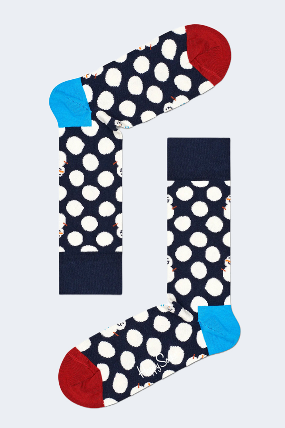 Calzini Lunghi Happy Socks BIG DOT SNOWMAN GIFT BOX Blu - Foto 2
