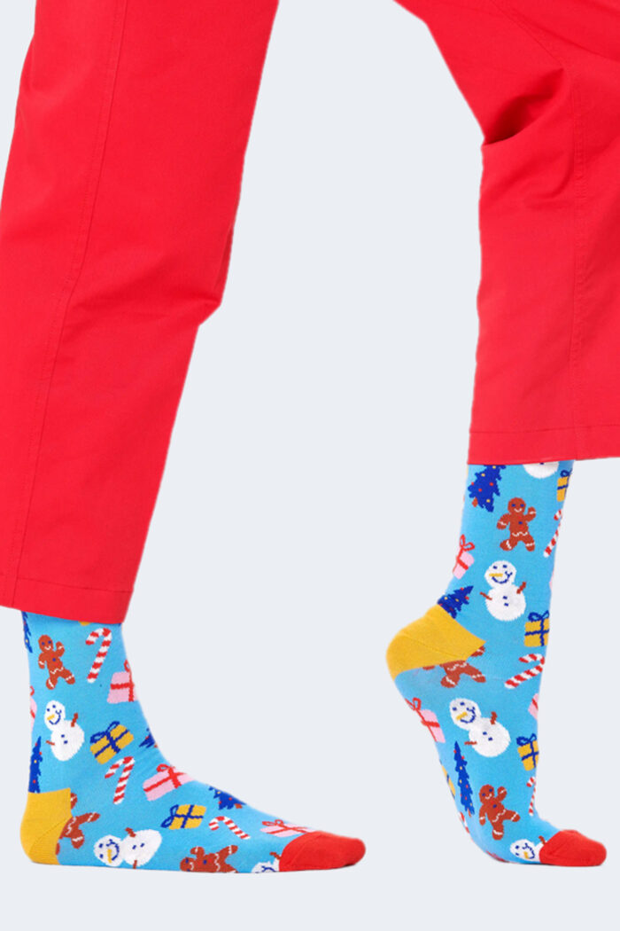 Calzini Lunghi Happy Socks BRING IT ON SOCK Celeste – 101126