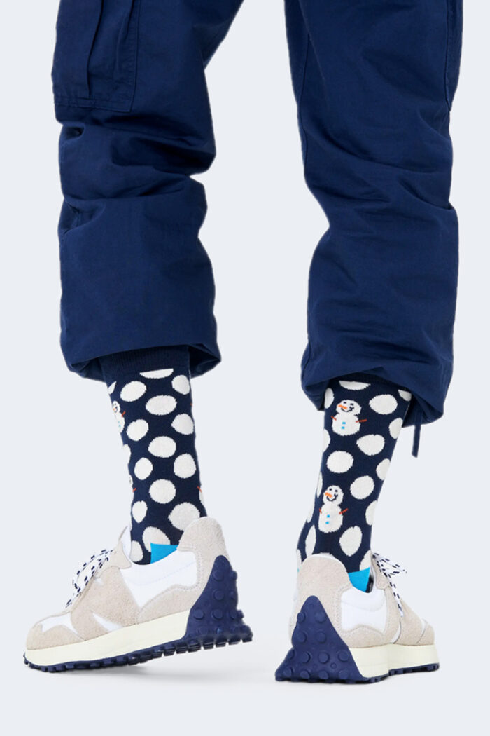 Calzini Lunghi Happy Socks BIG DOT SNOWMAN SOCK Nero – 101127