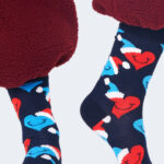 Calzini Lunghi Happy Socks SANTA LOVE SMILEY SOCK Nero - Foto 2