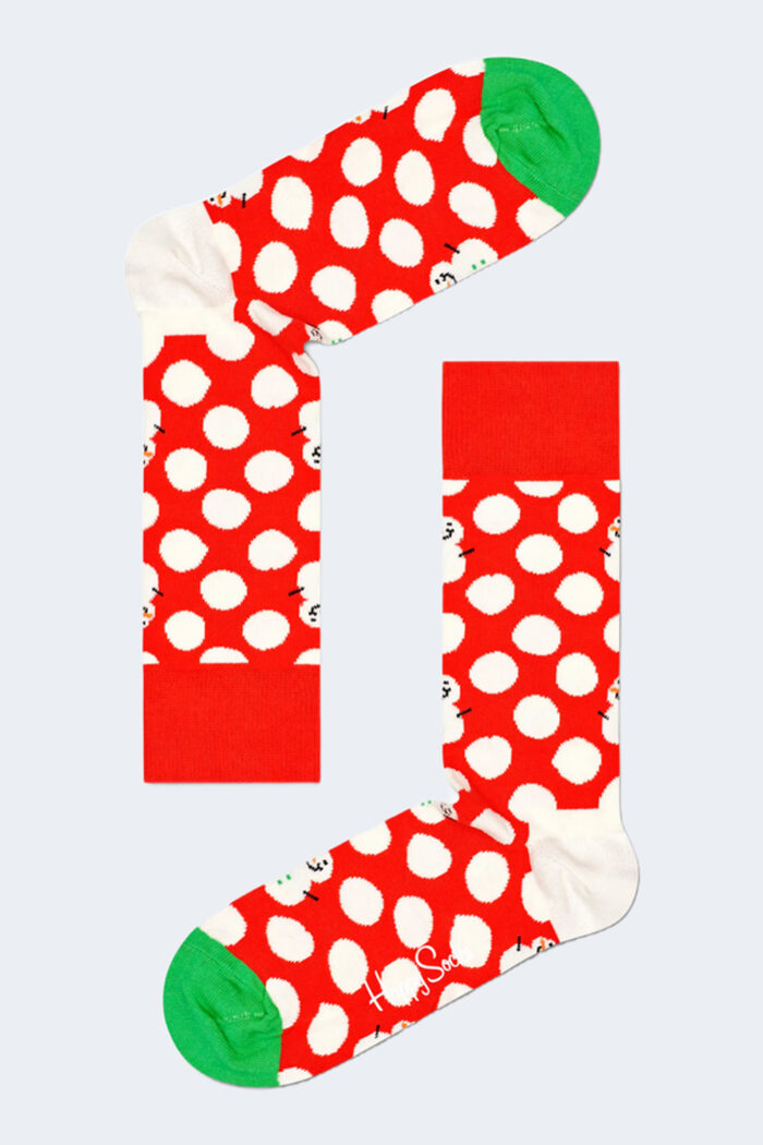 Calzini Lunghi Happy Socks PACK BIG DOT SNOWMAN GIFT SET Rosso – 101129