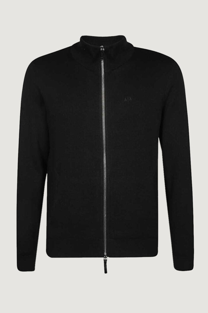 Cardigan Armani Exchange CON ZIP Nero
