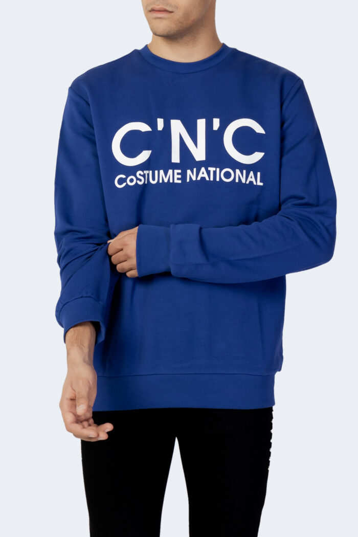 Felpa con cappuccio Cnc Costume National LOGO Blu – 101063