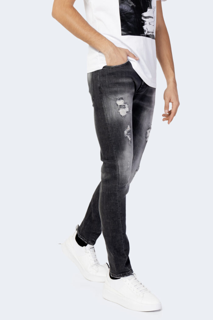 Jeans slim Costume National TINTA UNITA Nero – 101093