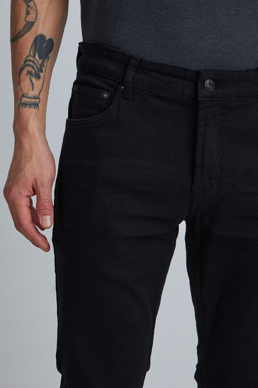 Jeans slim SOLID SDJOY 100 Nero - Foto 2