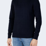 Maglia Selected SLHAIKO LS KNIT CABLE CREW NECK B Blu - Foto 1