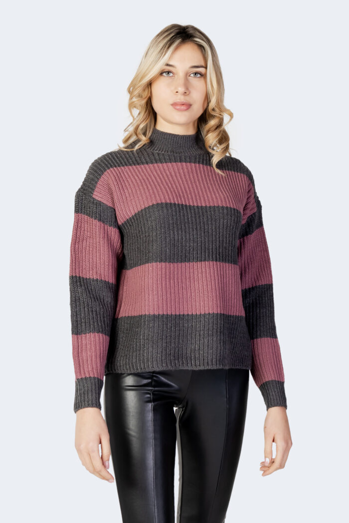 Maglione Only NICALA L/S HIGH NECK PULLOVER EX KNT Antracite – 100990