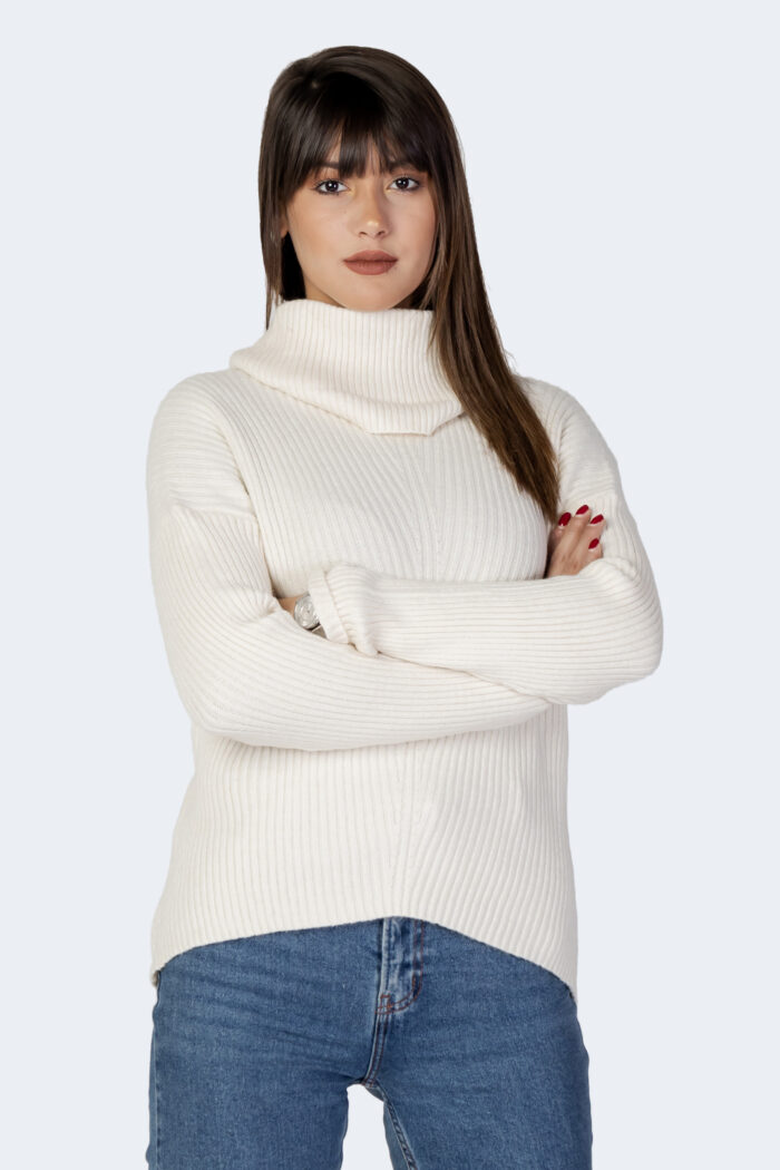 Maglione Only ONLKATIA LS COWLNECK PULLOVER NCA KNT Panna – 98835