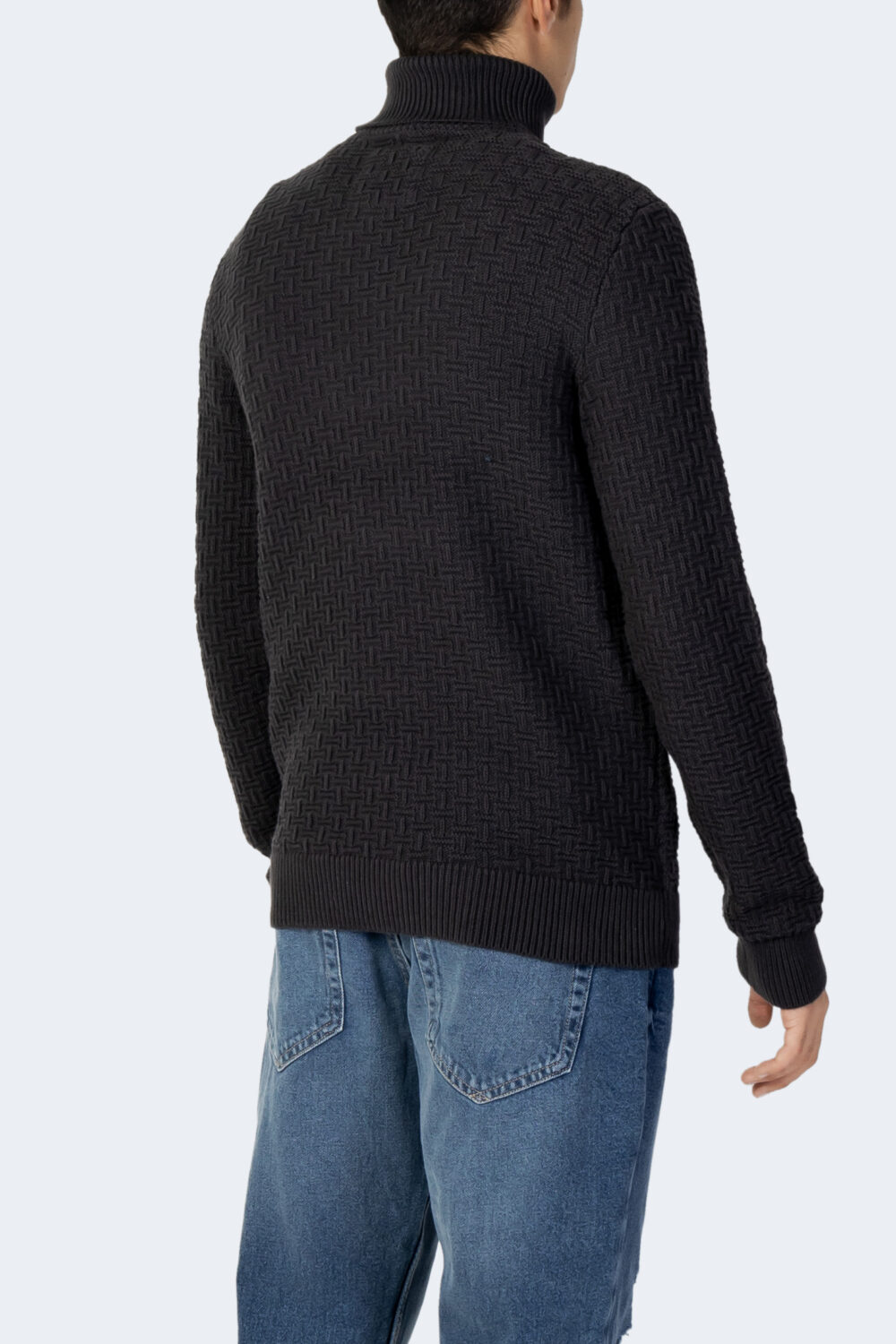 Dolcevita Only & Sons ONSKAY REG ROLL NECK KNIT Grigio Scuro - Foto 4