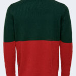 Maglione Only & Sons ONSXMAS REG BLOCK CREW KNIT Verde - Foto 2
