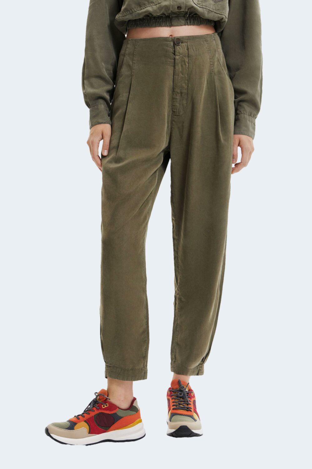 Pantaloni Desigual SOLID Verde - Foto 1